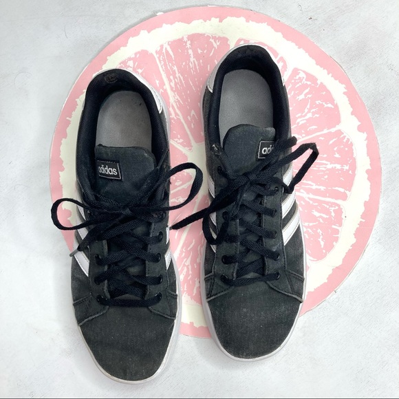 Adidas Grand Court canvas black sneakers size 6 - Picture 2 of 13